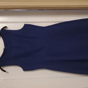 Blue & Black A-Line Dress